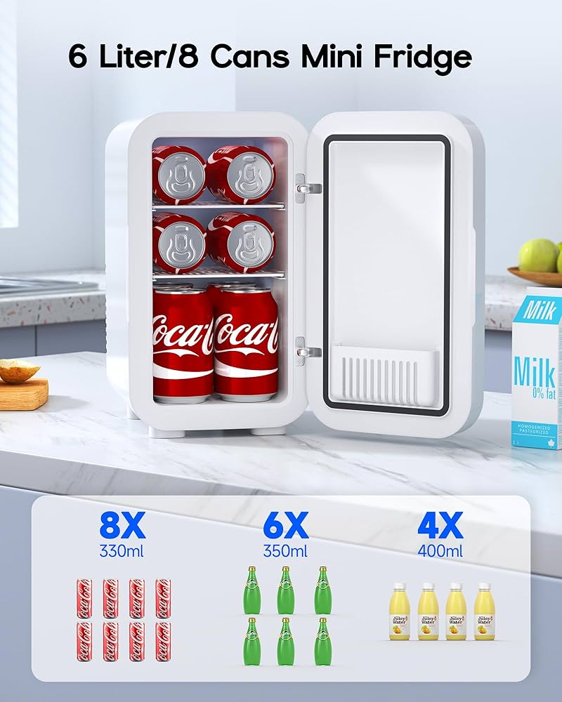 MINI FRIŽIDER 6L SA LED OGLEDALOM