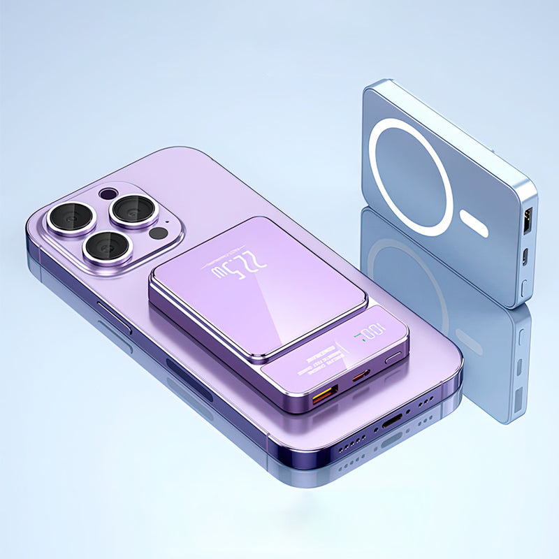 Power bank MagSafe M50 15W PD 20W+22.5W Fast 5000mAh crni