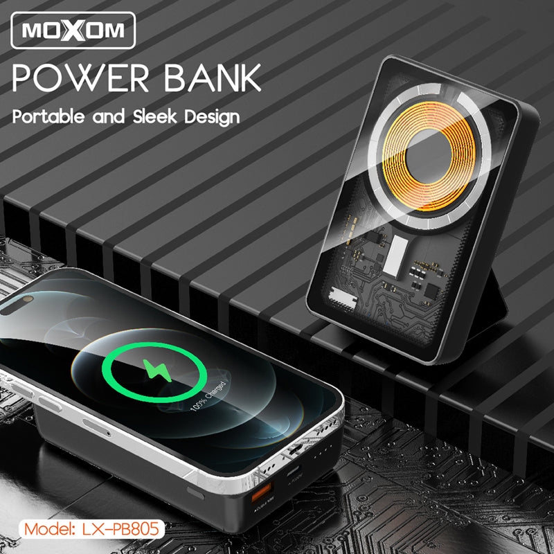 Power Bank MagSafe Moxom LX-PB805 LED SCP22.5+PD20W 10000mAh beli
