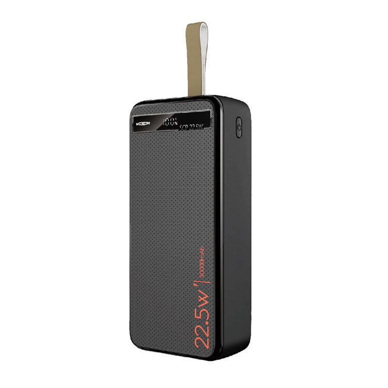 Power bank Moxom MX-PB156 fast charging 30000mAh SCP22.5W+ PD20W 2.4A crni
