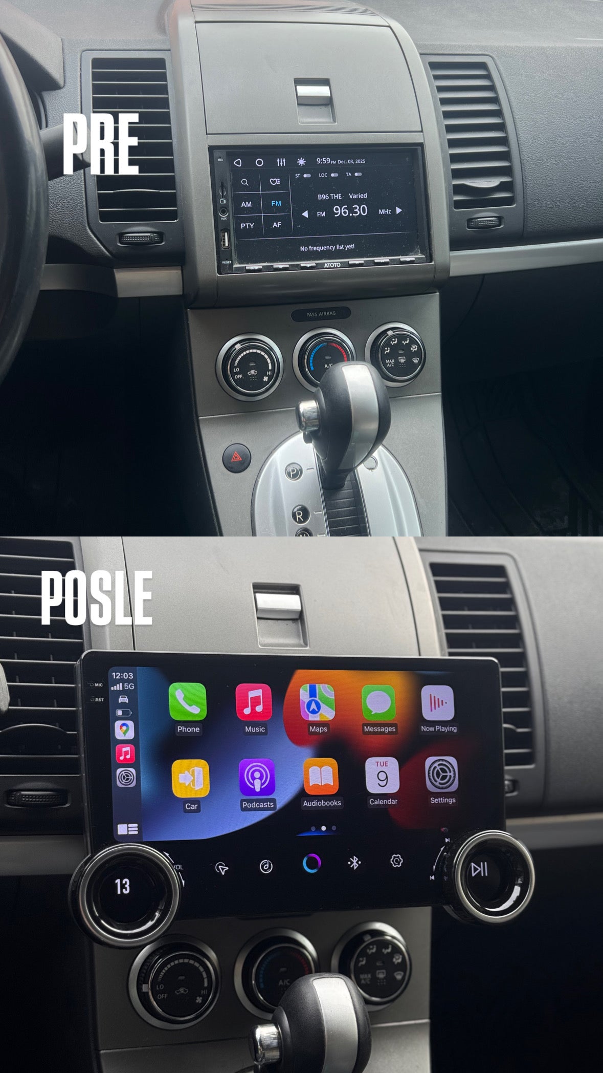 Univerzalna Multimedija 10.1” Dual-Knob CarPlay & Android Auto