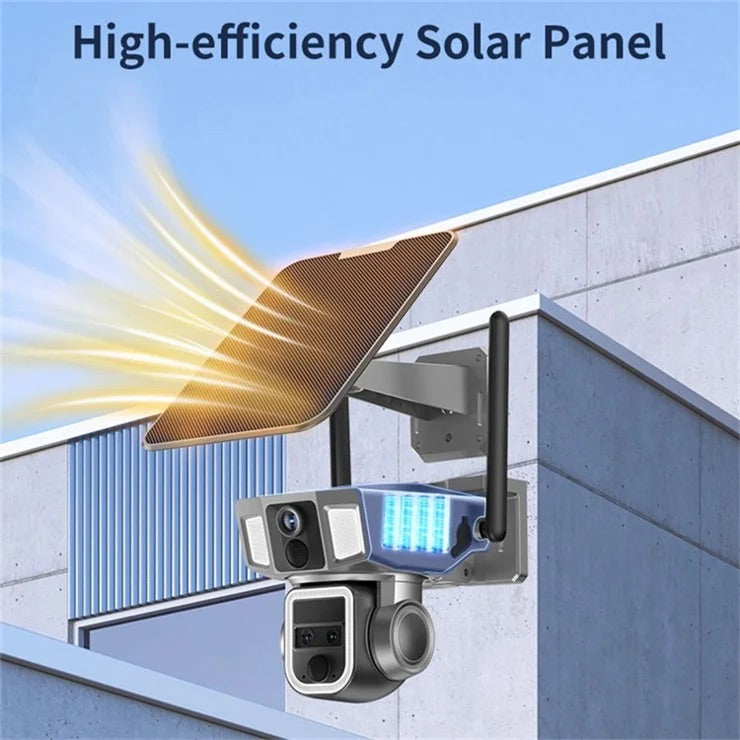 Solarna dualna 4G + WiFi kamera 10X ZOOM