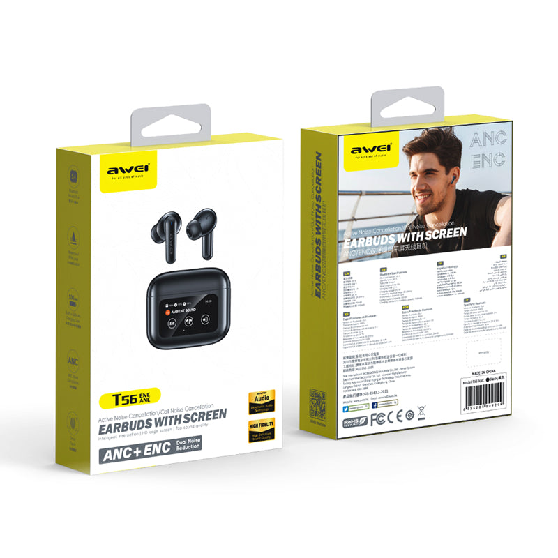 Bežične slušalice Bluetooth AWEI T56 ANC