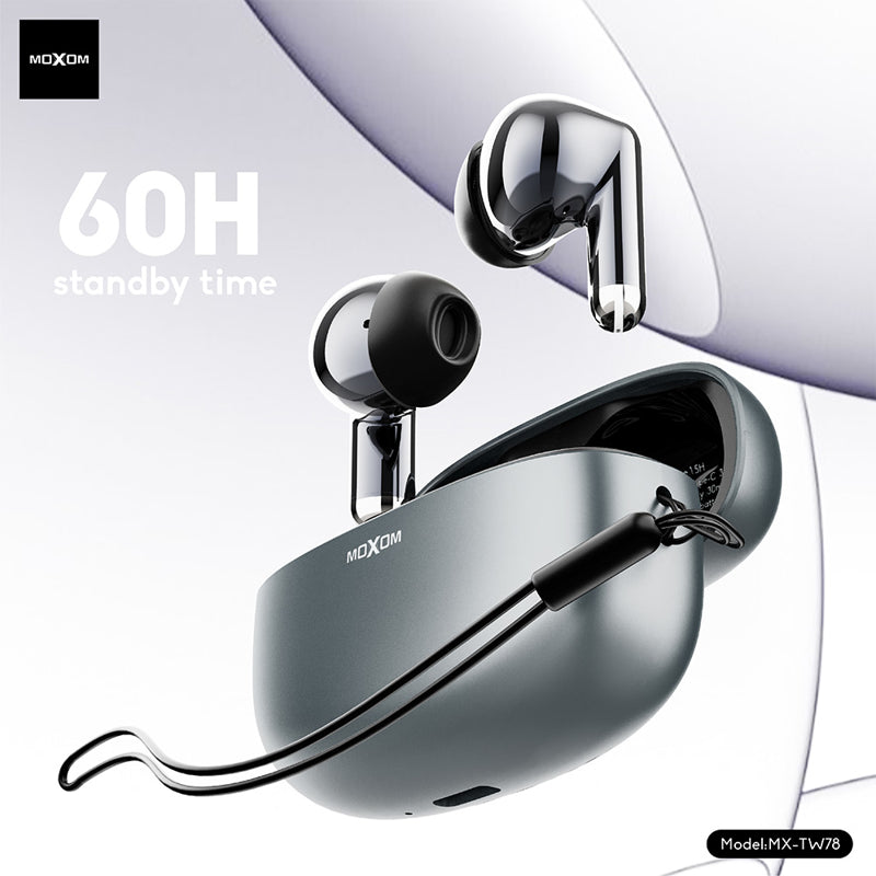 Slusalice bluetooth Moxom MX-TW78 AI prevodilac srebrne