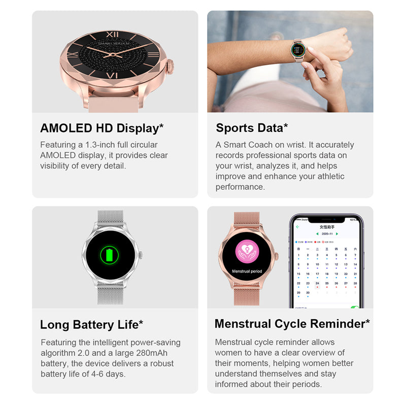 Smart Watch DT Diamond srebrni (metalna narukvica)