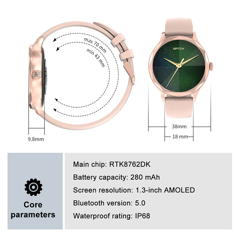 Smart Watch DT Diamond srebrni (metalna narukvica)