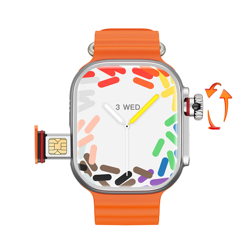 Smart watch 4G Network WATCH ULTRA sivi (narandzasta narukvica)