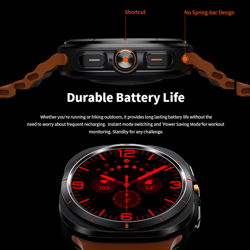 Smart watch W7 Watch Ultra srebrni (bela silikonska narukvica)