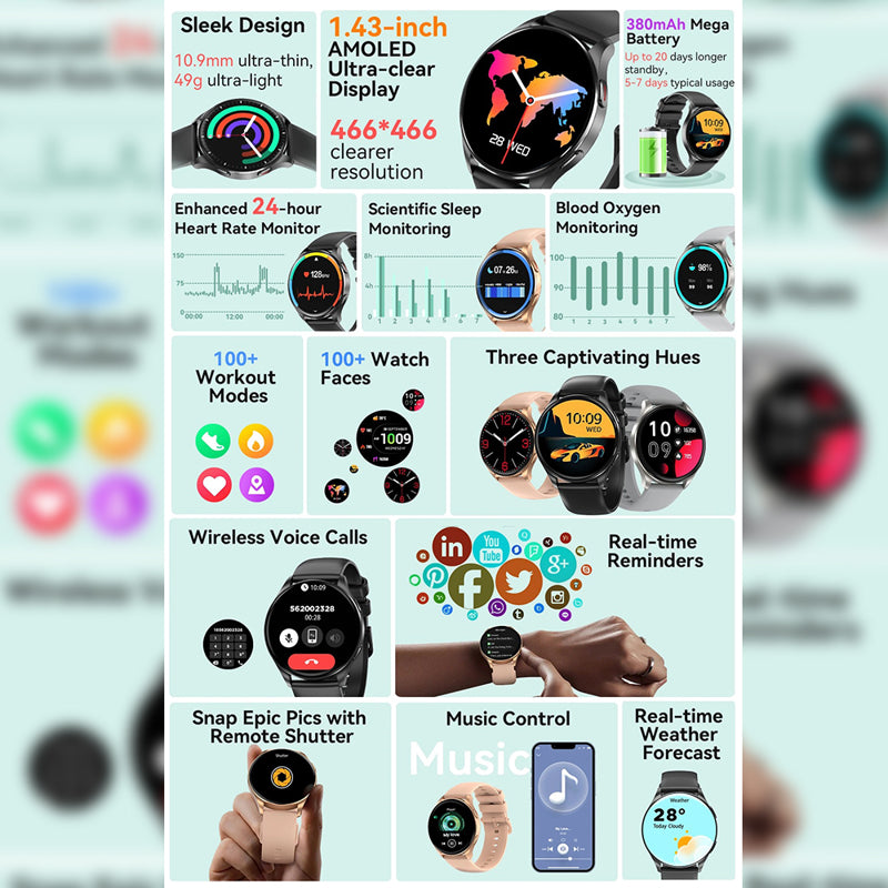Smart Watch Blackview X20 srebrni
