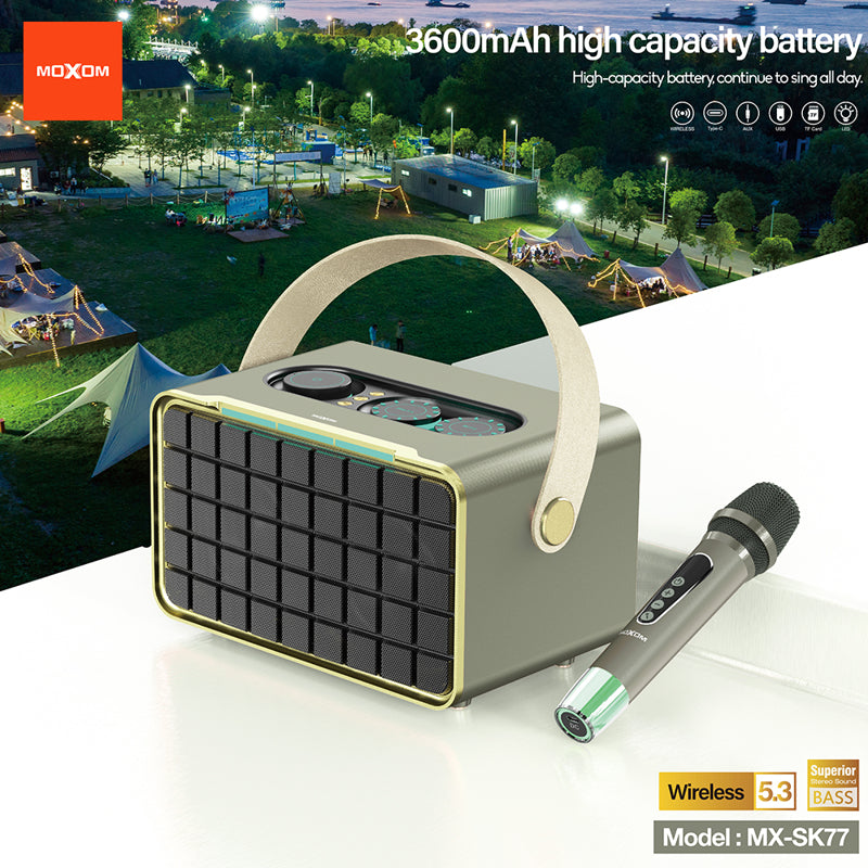 Zvucnik bluetooth Moxom MX-SK77 sivi