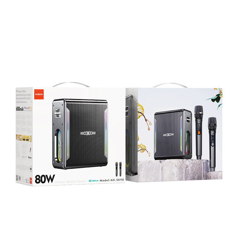 Zvucnik bluetooth Moxom MX-SK90 sa dva mikrofona crni