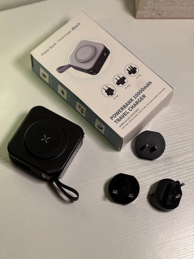 GaN 5-u-1 Travel Punjač & Power Bank 10000 mAh (150+ zemalja)