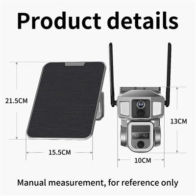 Solarna dualna 4G + WiFi kamera 10X ZOOM