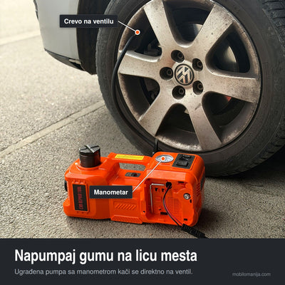 Elektro-hidraulična dizalica 4u1 set