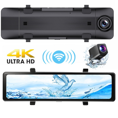 Pametni retrovizor sa 4k kamerom CarPlay i Android Auto