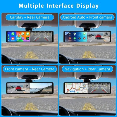 Pametni retrovizor sa 4k kamerom CarPlay i Android Auto