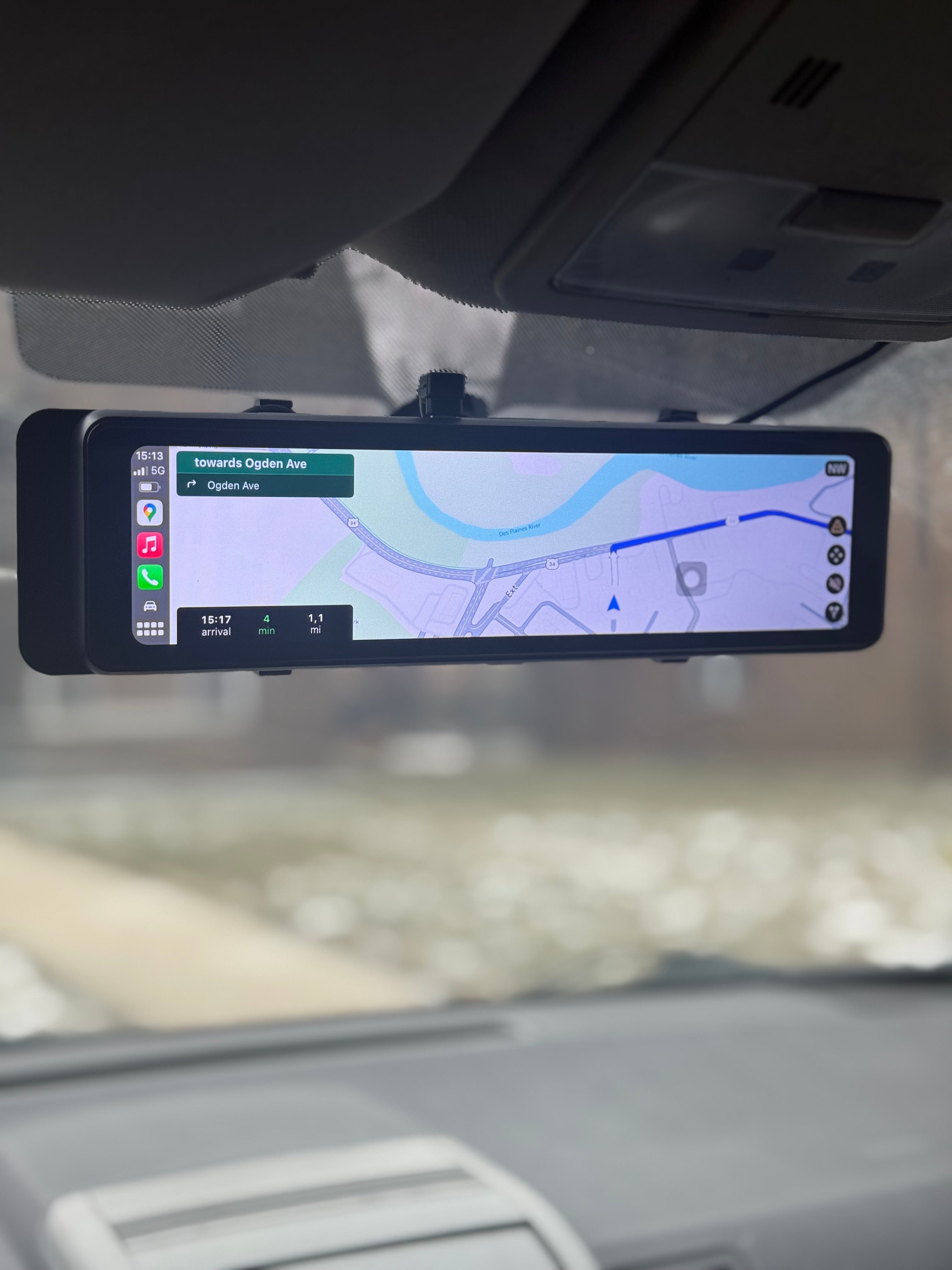 Pametni retrovizor sa 4k kamerom CarPlay i Android Auto