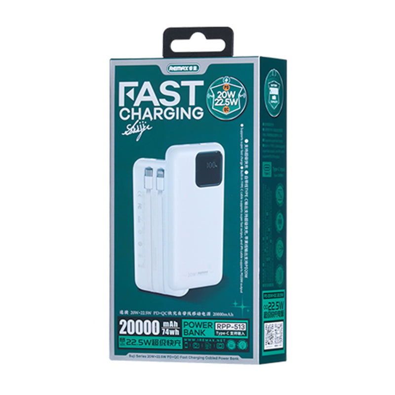 Power Bank Remax Suji Series RPP-513 PD 20W+QC 22.5W 20000 mAh beli