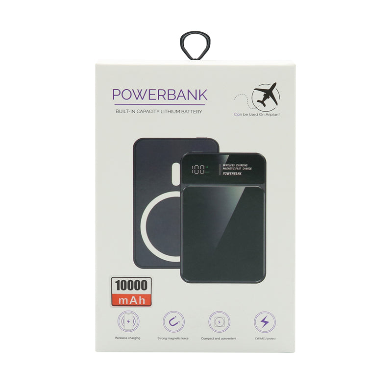 Power bank MagSafe M100 15W PD 20W+22.5W Fast 10000mAh crni