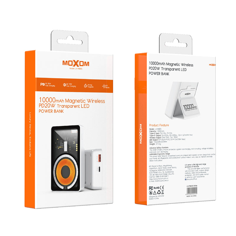Power Bank MagSafe Moxom LX-PB805 LED SCP22.5+PD20W 10000mAh beli
