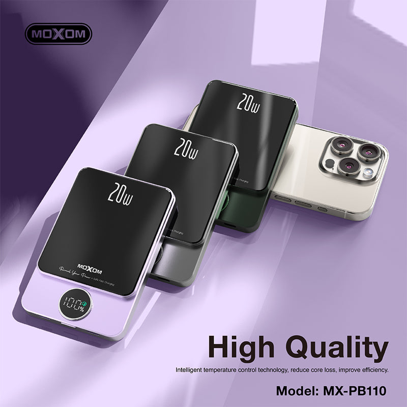 Power Bank MagSafe Moxom MX-PB110 LED PD20W 5000mAh (BAT9367)
