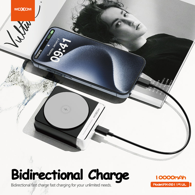 Power Bank MagSafe Moxom MX-PB115 PD20W+ QC18W 10000mAh