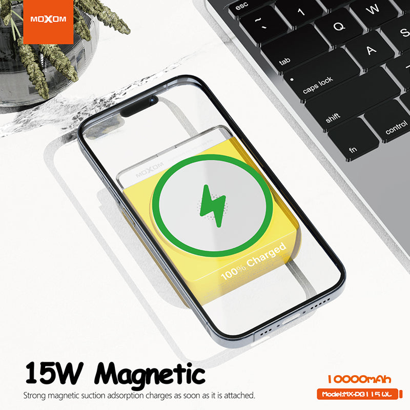 Power Bank MagSafe Moxom MX-PB115 PD20W+ QC18W 10000mAh