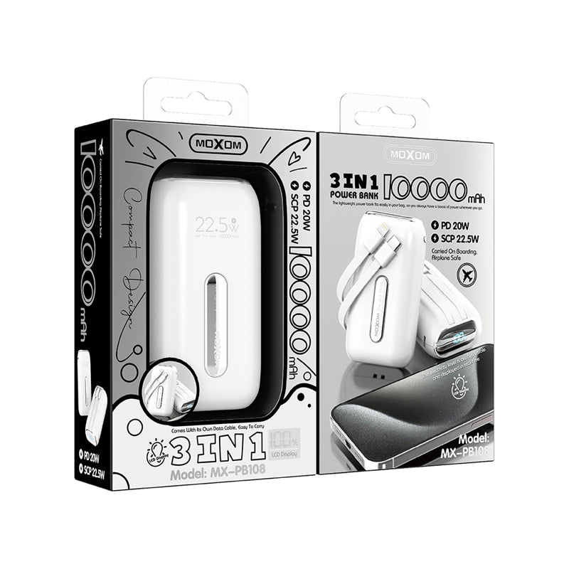 Power Bank Moxom brzo punjenje PD20W 10000mAh za sve telefone