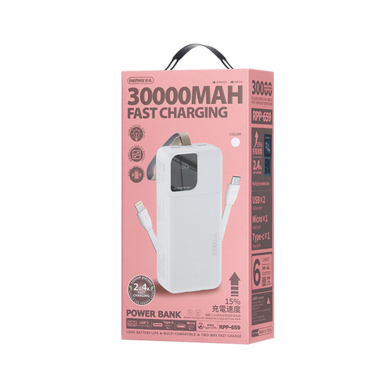 Power Bank Remax Rellaen Series RPP-659 2.4A 30000mAh beli