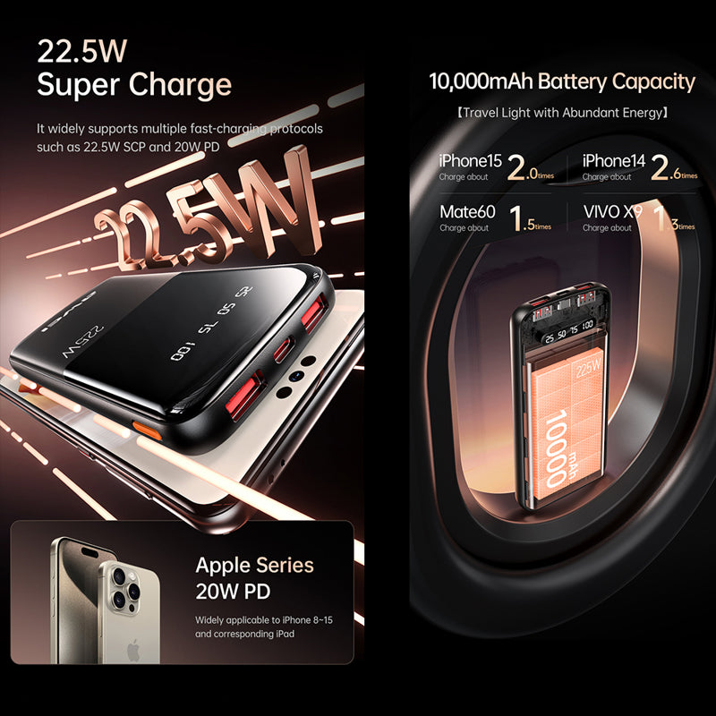 Power bank AWEI P10K 10000mAh crni