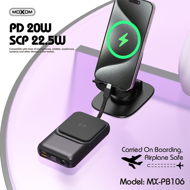 Power Bank Moxom PB106 WL magnet