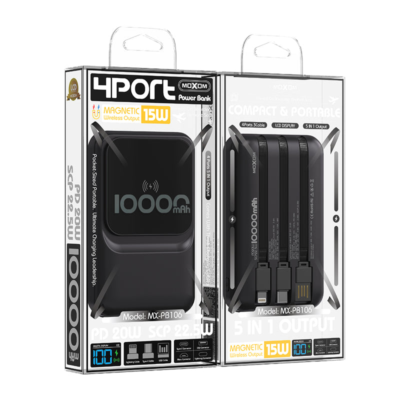Power Bank Moxom PB106 WL magnet