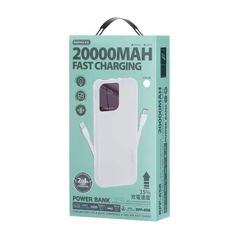 Power Bank REMAX Rellaen Series RPP-658 brzo punjenje 20000mAh 2.4A