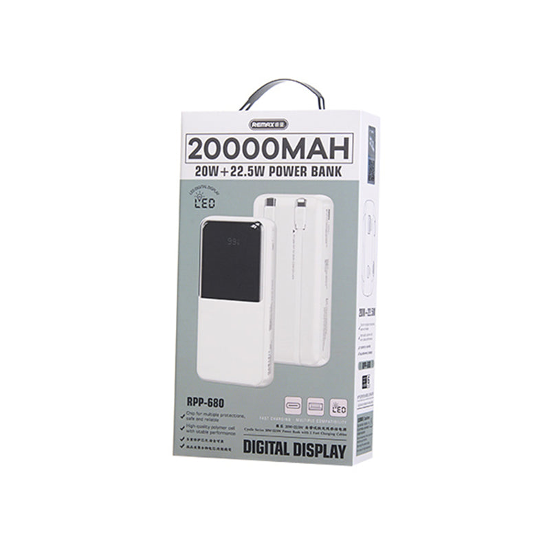 Power Bank REMAX Cynlle 20W PD+22.5W QC 20000mAh RPP-680 beli