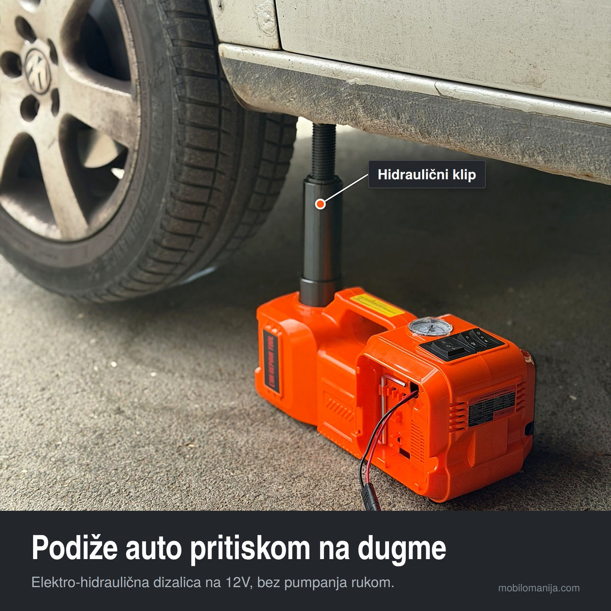 Elektro-hidraulična dizalica 4u1 set