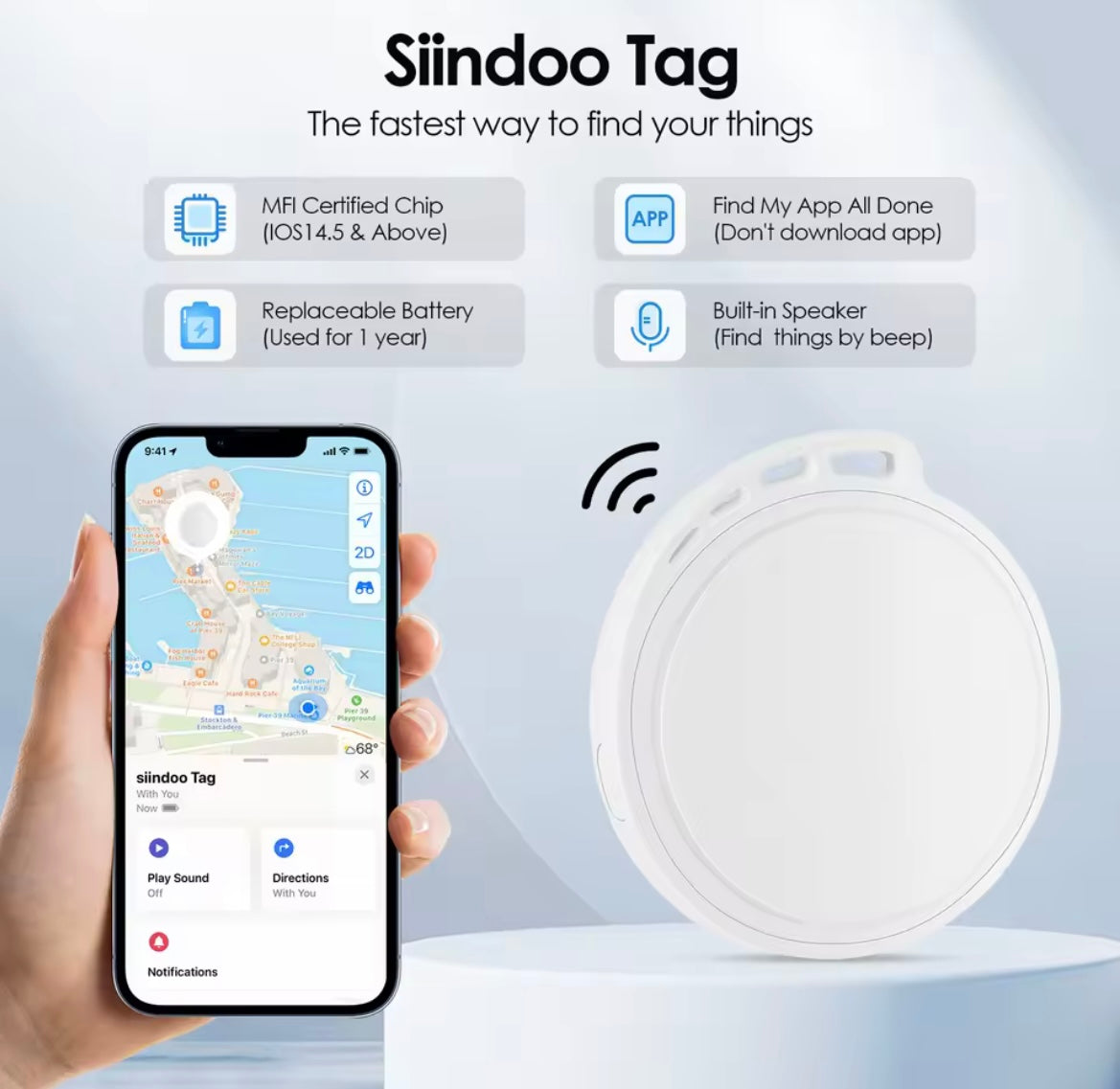 Siindoo GPS tag za praćenje