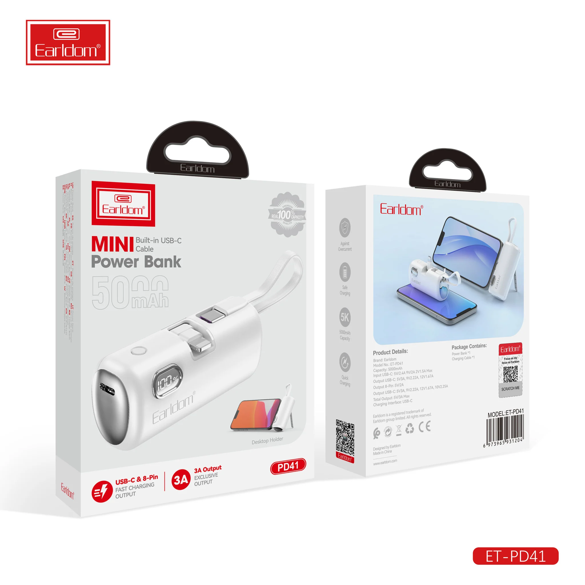 Mini power bank 5000 mAh