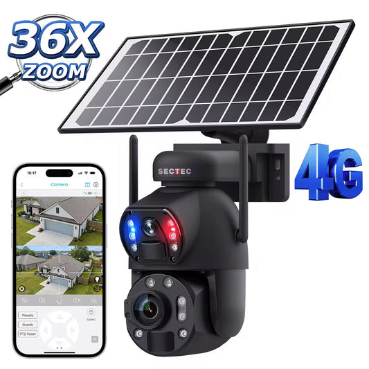 4G Solarna WiFi kamera 36x zoom