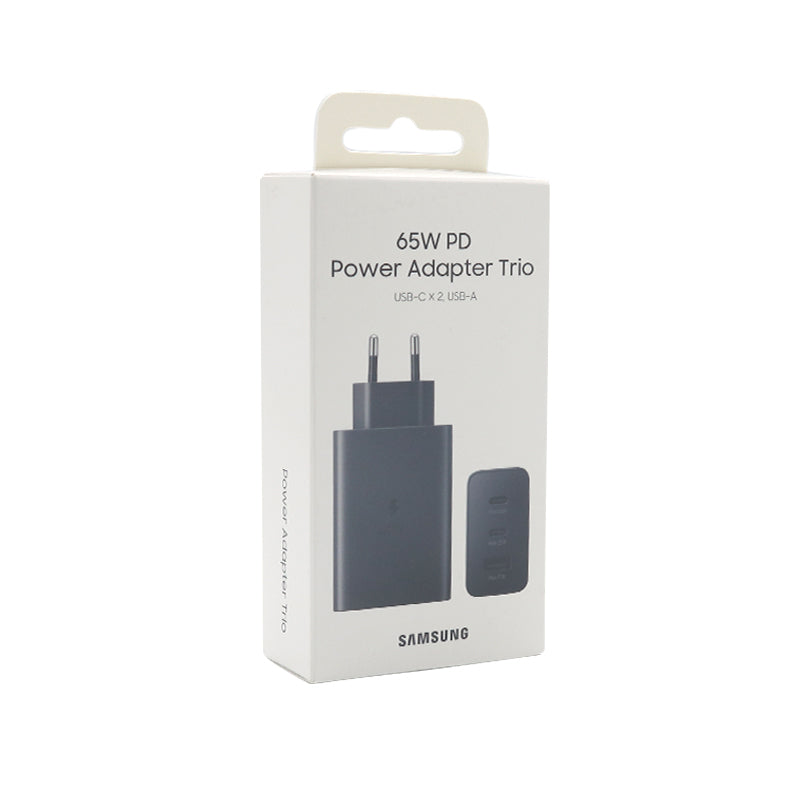 Samsung kucni punjac 65W 2xUSB + Type C EP-T6530-NBE crni FULL ORG