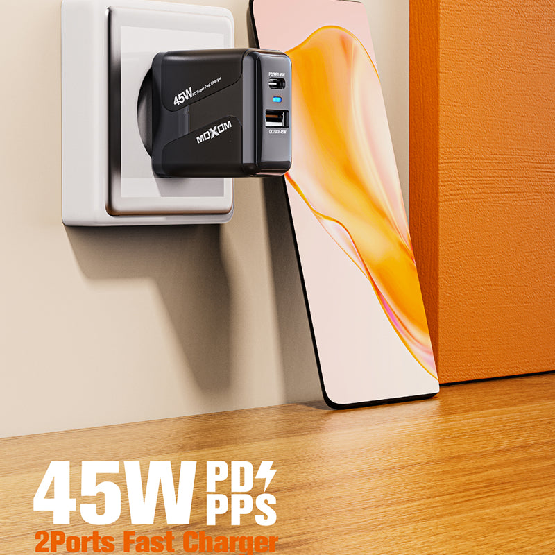 Kuciste punjaca Moxom MX-HC98 PD/PPS 45W crno