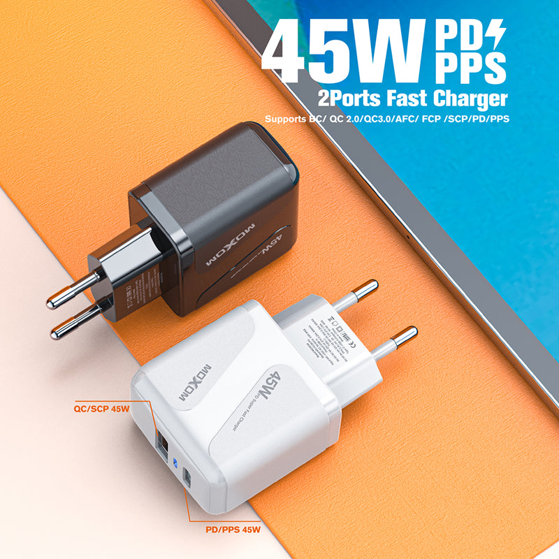 Kuciste punjaca Moxom MX-HC98 PD/PPS 45W crno