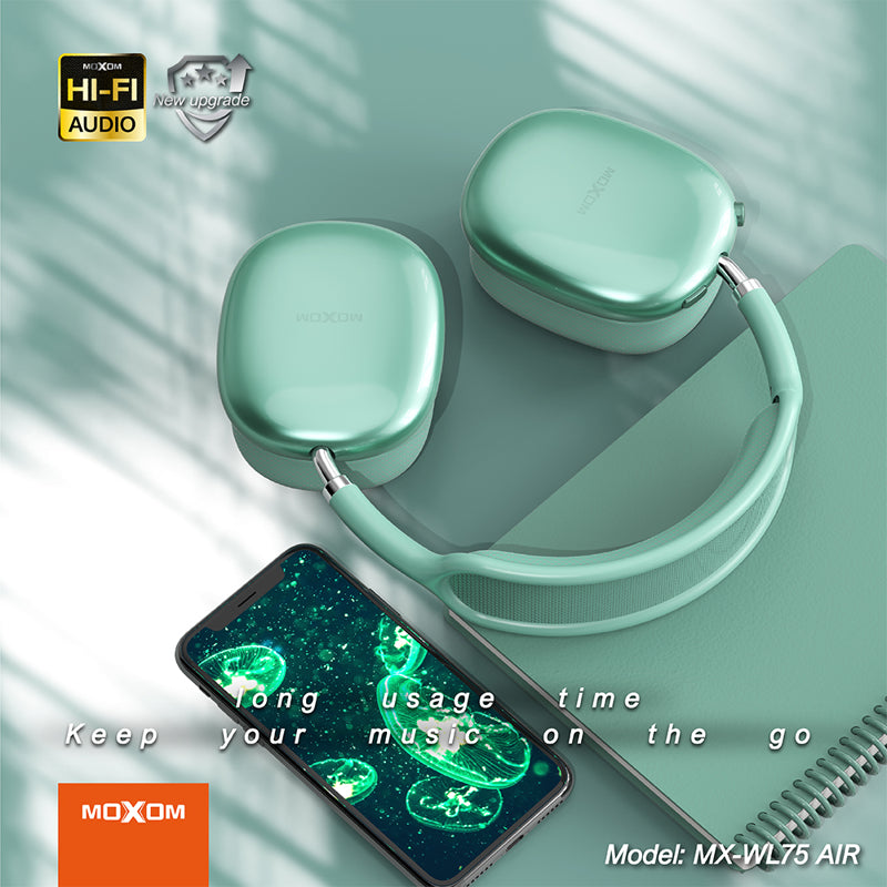 Slusalice bluetooth Moxom MX-WL75 AIR srebrne