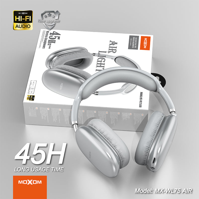 Slusalice bluetooth Moxom MX-WL75 AIR srebrne