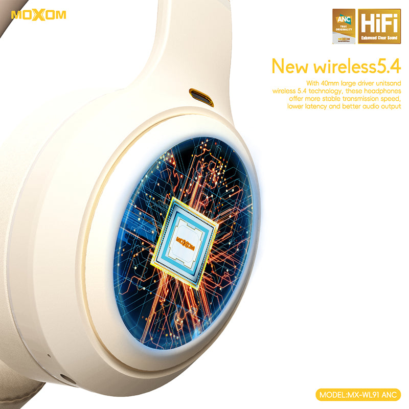 Slusalice bluetooth Moxom MX-WL91 ANC crne