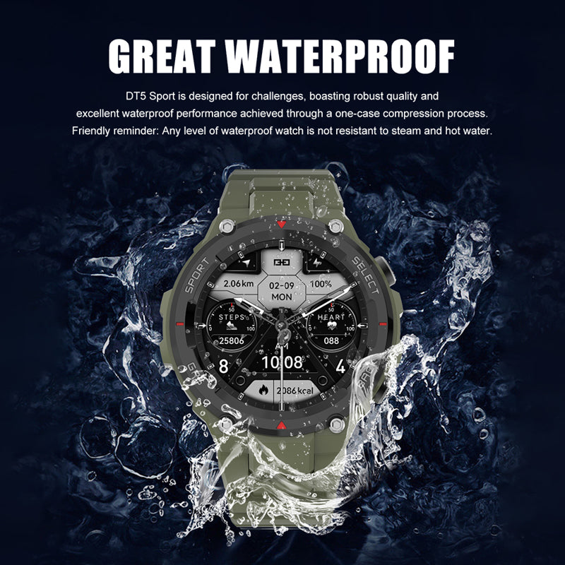 Smart Watch DT5 Sport zeleni (silikonska narukvica)