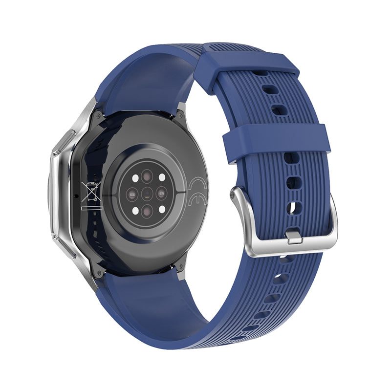 Smart watch DT Watch X plavi (plava silikonska i braon kozna narukvica)