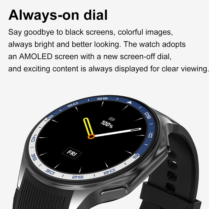 Smart watch DT Watch X plavi (plava silikonska i braon kozna narukvica)