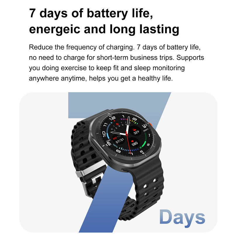 Smart watch DT WATCH ULTRA srebrni (bela silikonska narukvica)