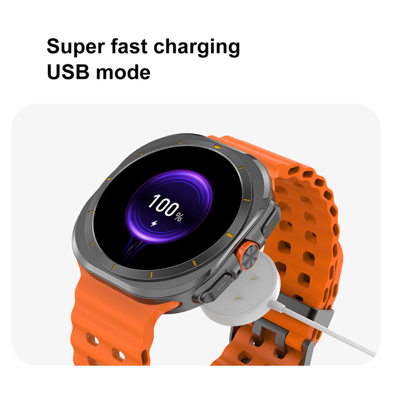 Smart watch DT WATCH ULTRA srebrni (bela silikonska narukvica)