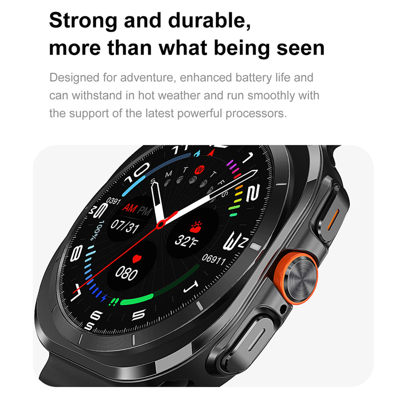 Smart watch DT WATCH ULTRA srebrni (bela silikonska narukvica)